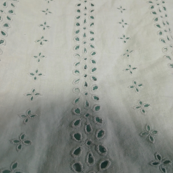 100% Linen Patterned Blouse Womens size M - Picture 5 of 5